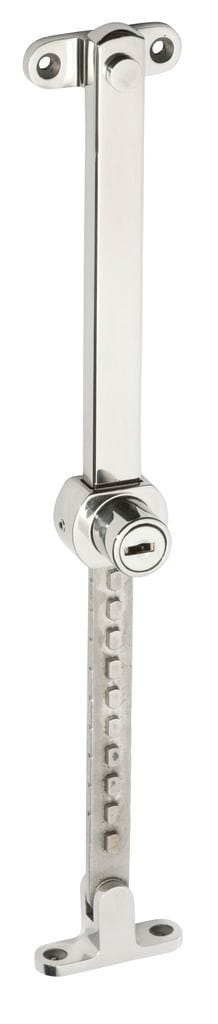 Telescopic Stay - Locking Polished Stainless Steel