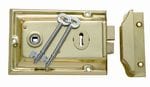 Rim Lock Polished Brass