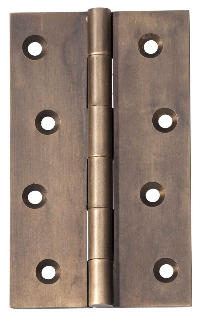 Hinge - Fixed Pin Antique Brass 100mm x 60mm