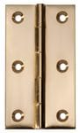 Hinge - Fixed Pin Polished Brass 89mm x 50mm