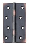 Hinge - Fixed Pin Antique Copper 100mm x 60mm