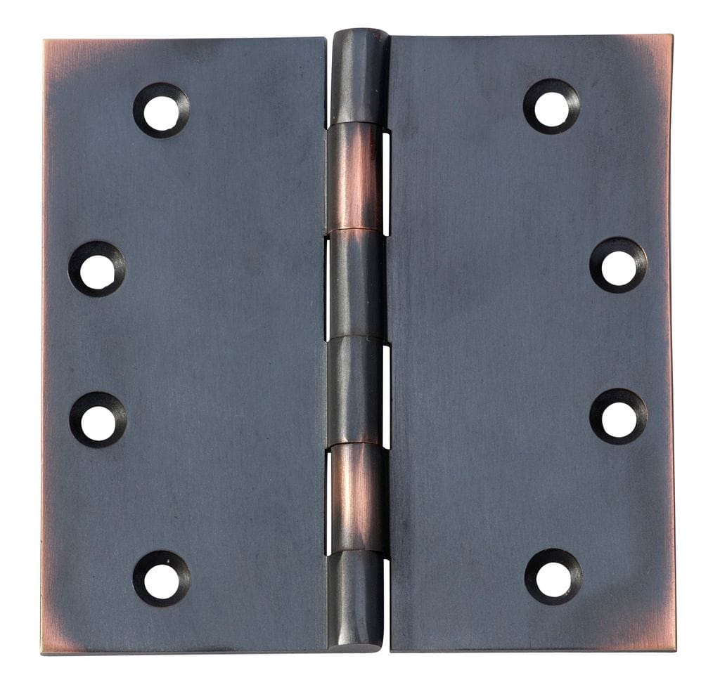 Hinge - Fixed Pin Antique Copper 100mm x 100mm