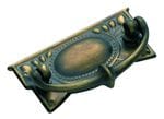 Cabinet Handle - Edwardian Small Antique Brass