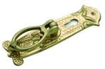 Pedestal Teardrop with Keyhole Polished Brass
