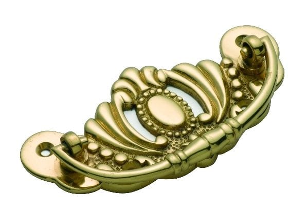 Cabinet Handle - Victorian Large Polished Brass