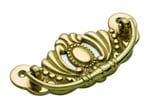 Cabinet Handle - Victorian Large Polished Brass