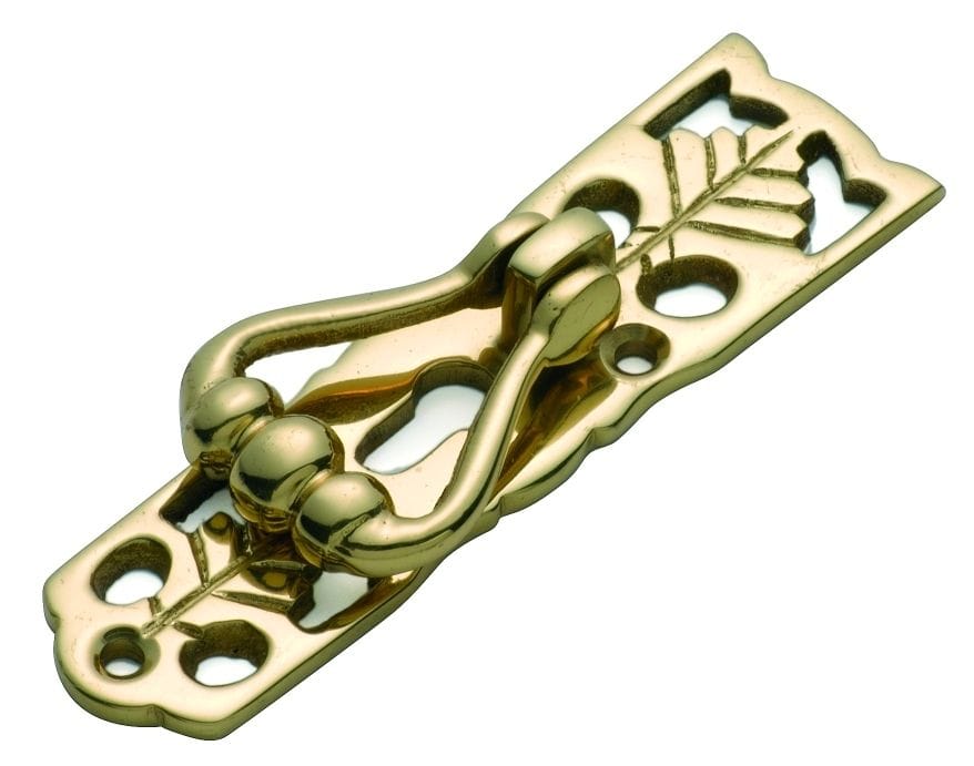 Pedestal Handle - Maple Leaf with Keyhole Polished Brass