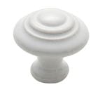 Porcelain Knob Domed White 32mm