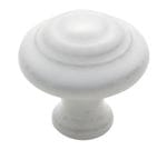 Porcelain Knob Domed White 38mm