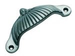Drawer Pull Fluted Iron Polished Metal