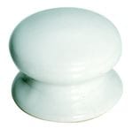 Porcelain Dresser Knob White 50mm
