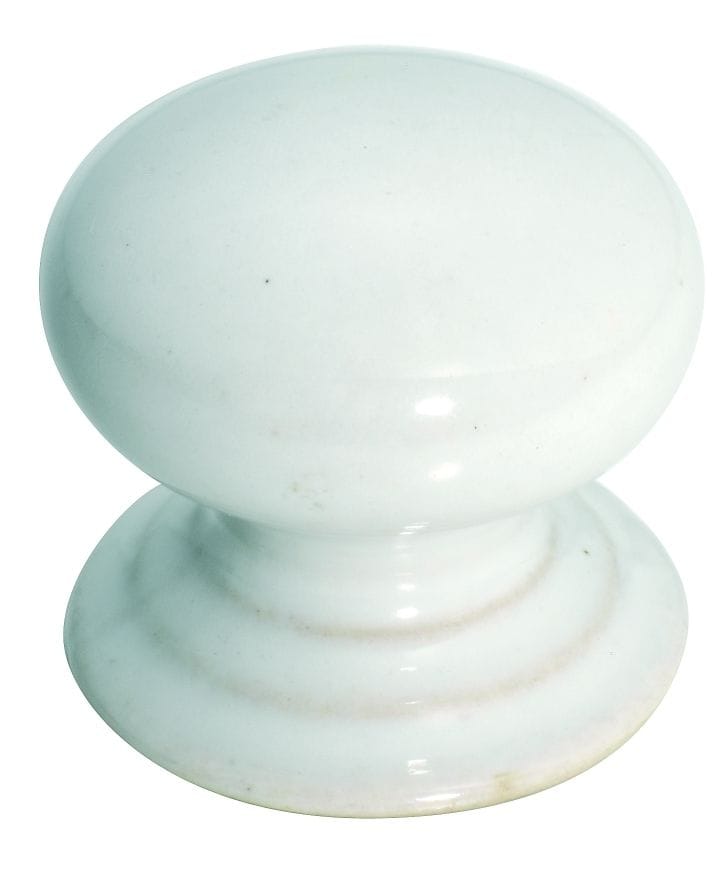 Porcelain Knob White 35mm