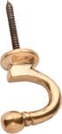 Tie Back Hook Polished Brass