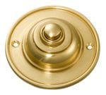 Bell Push Round Polished Brass