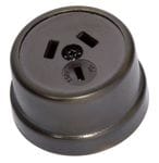 Traditional Socket Antique Brass/Brown