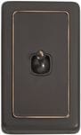 Switch - Toggle 1 Gang Antique Copper/Brown