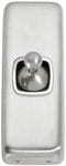 Switch - Architrave - Toggle 1 Gang Satin Chrome/White