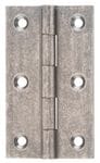 Hinge - Fixed Pin Rumbled Nickel 89mm x 50mm