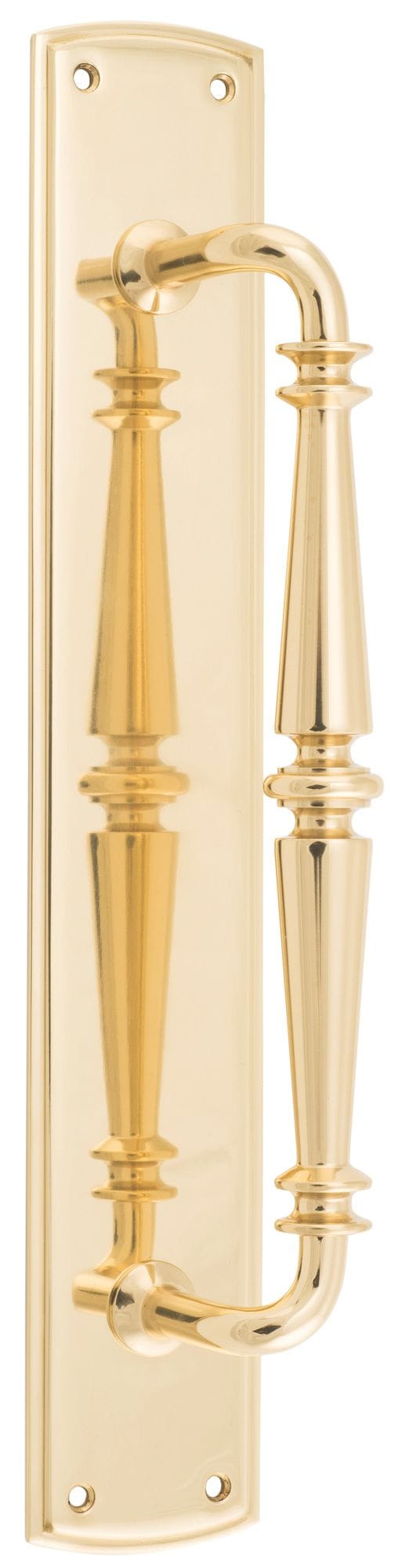 Sarlat Pull Handle on Backplate Polished Brass