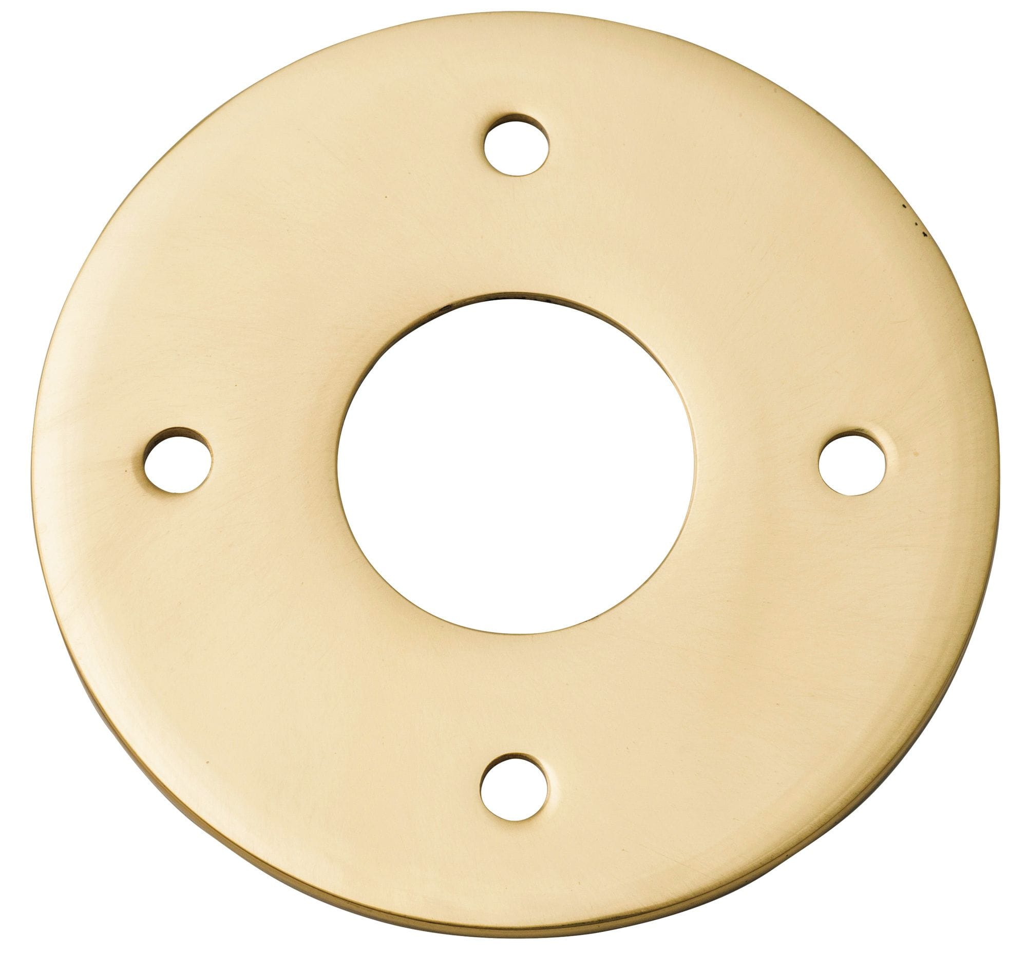 Adaptor Plate (Pair) Round Polished Brass