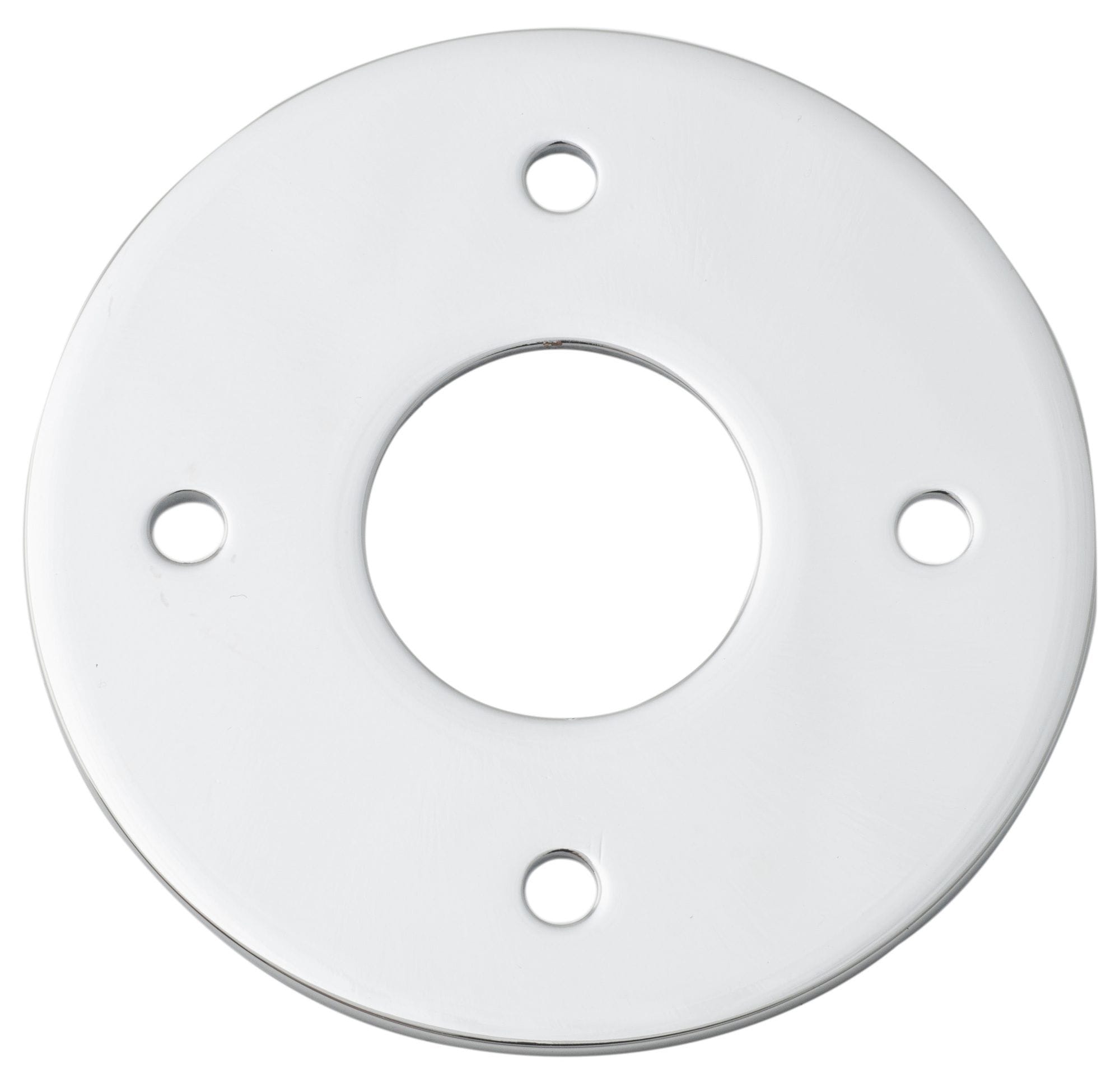 Adaptor Plate (Pair) Round Polished Chrome