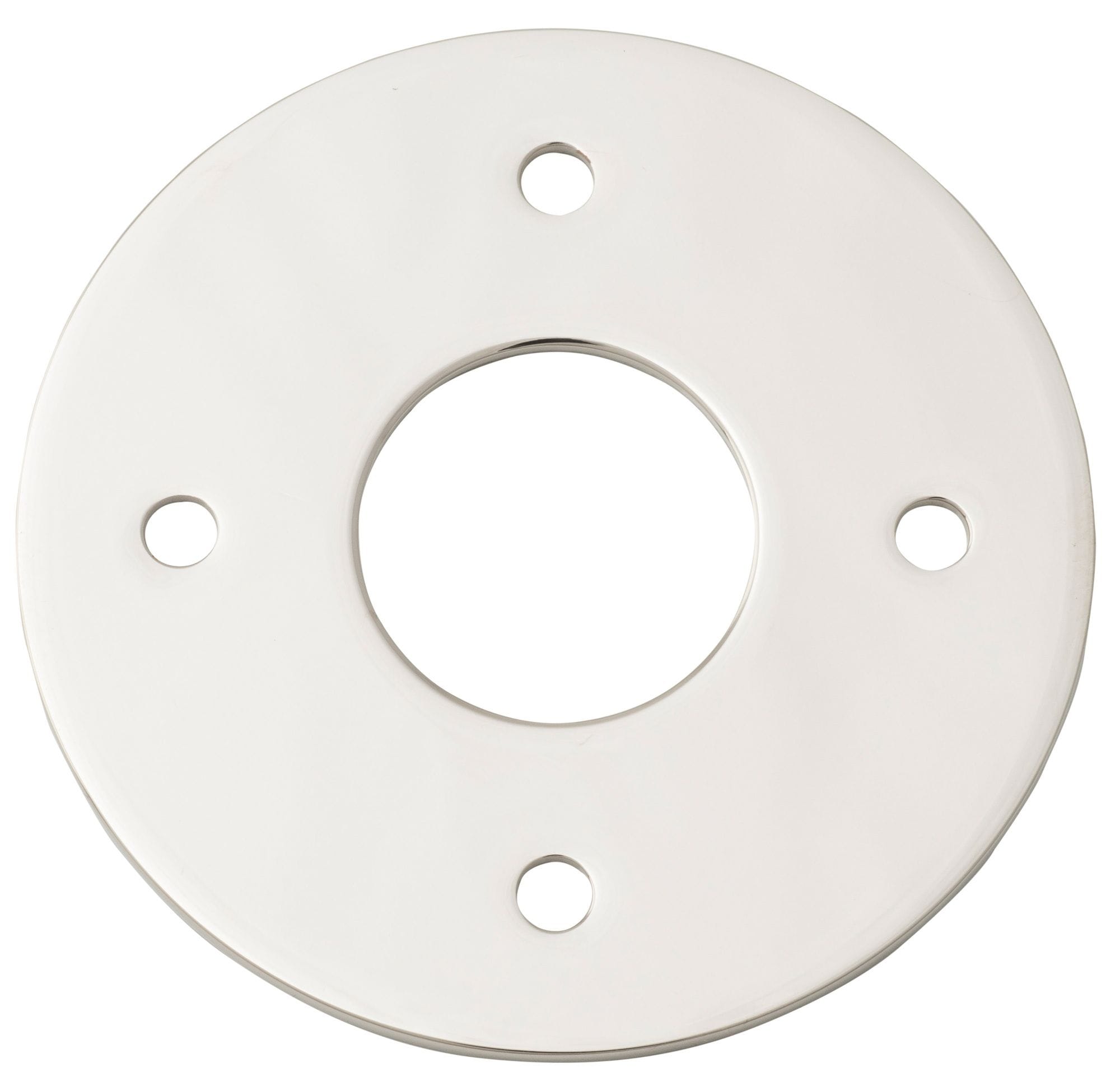 Adaptor Plate (Pair) Round Polished Nickel