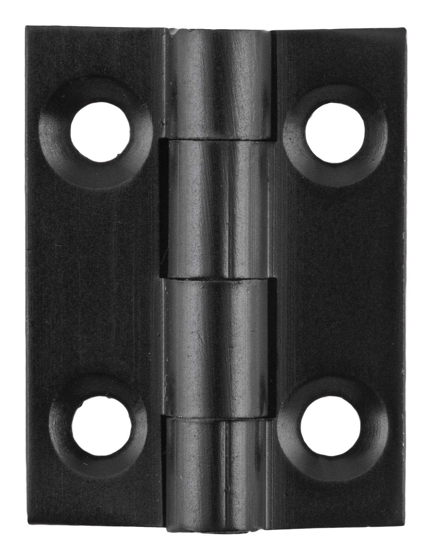 Hinge - Fixed Pin Matt Black 25mm x 22mm