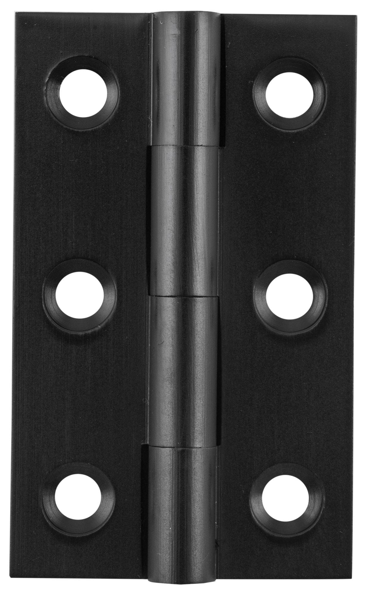 Hinge - Fixed Pin Matt Black 50mm x 28mm