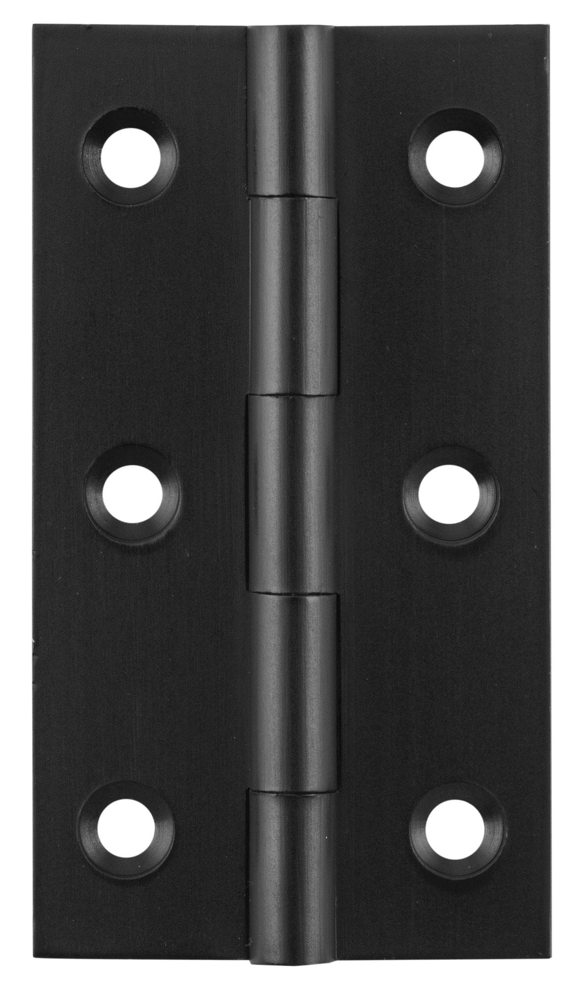 Hinge - Fixed Pin Matt Black 63mm x 35mm