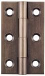 Hinge - Fixed Pin Antique Brass 50mm x 28mm