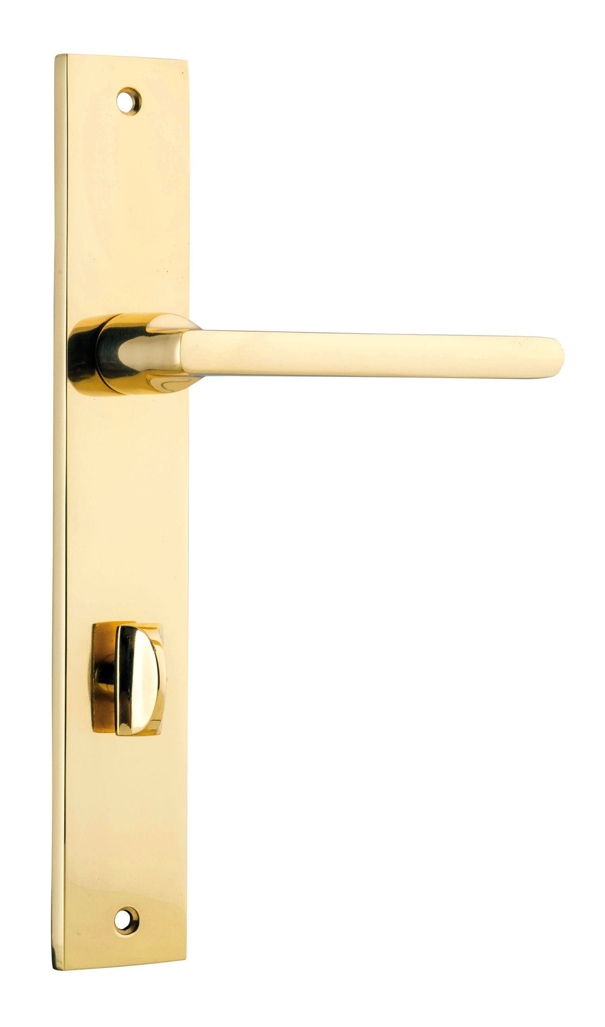 Baltimore Lever Privacy 85mm Rectangular Polished Brass