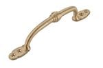 Offset Banded Pull Handle Satin Brass