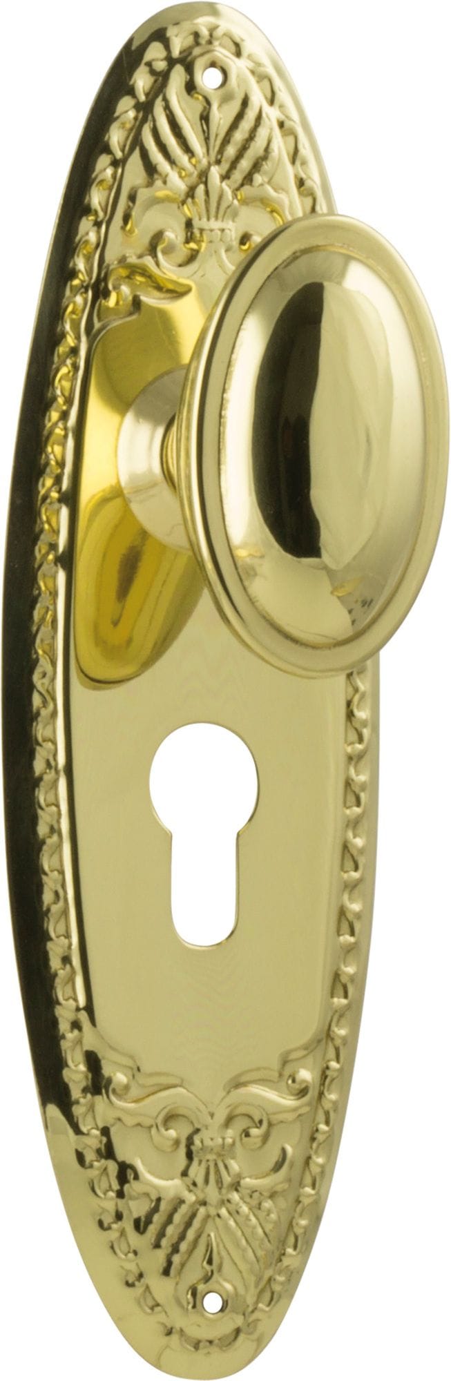 Fitzroy Knob Euro Polished Brass