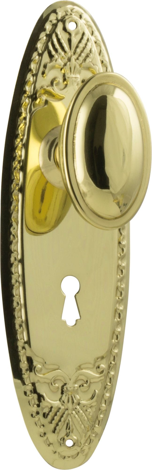 Fitzroy Knob Lock Polished Brass