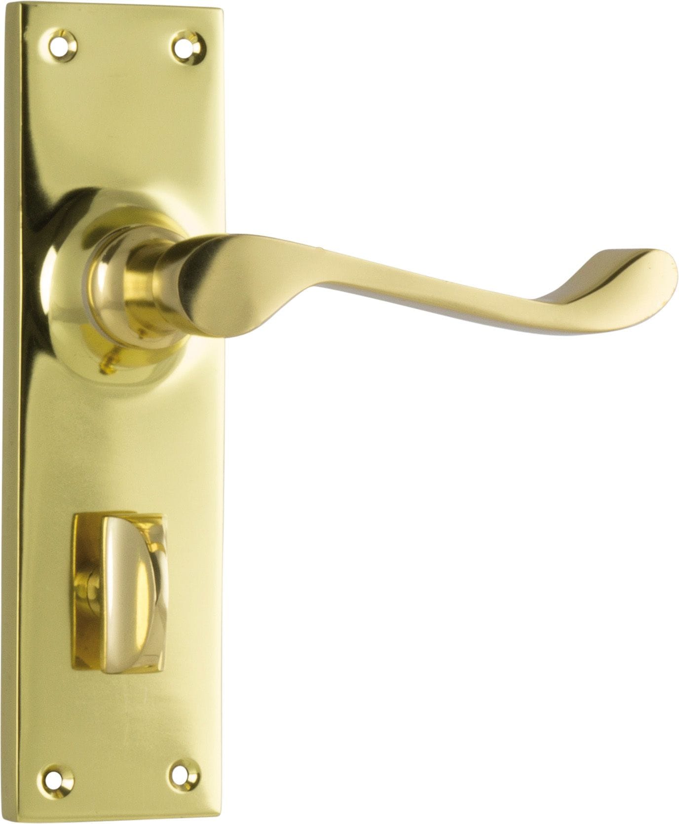Victorian Lever Privacy Polished Brass