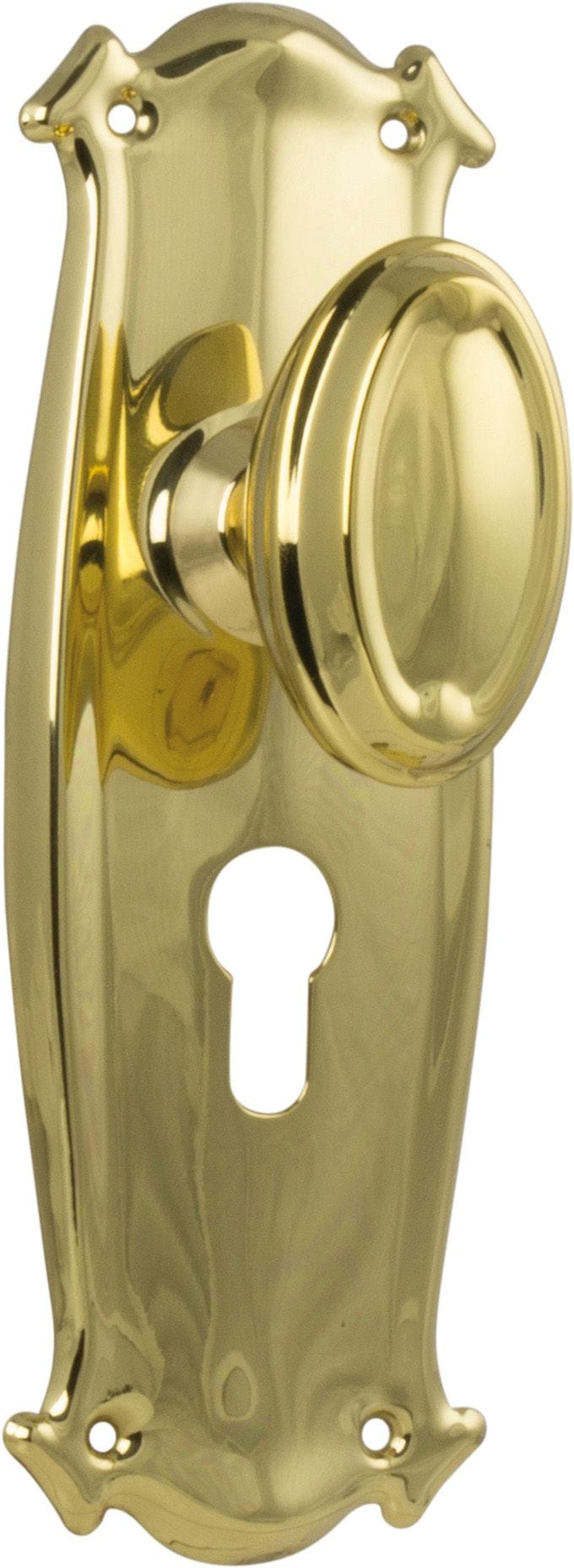 Bungalow Knob Euro Polished Brass