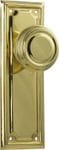 Edwardian Knob Latch Polished Brass
