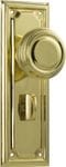 Edwardian Knob Privacy Polished Brass