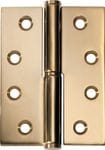 Hinge - Right Hand Lift Off Polished Brass 100mm x 75mm