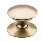 Victorian Cupboard Knob Polished Brass 25mm