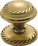 Georgian Cupboard Knob Polished Brass 25mm
