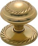 Georgian Cupboard Knob Polished Brass 32mm