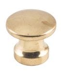Cupboard Knob Curved Polished Brass 13mm