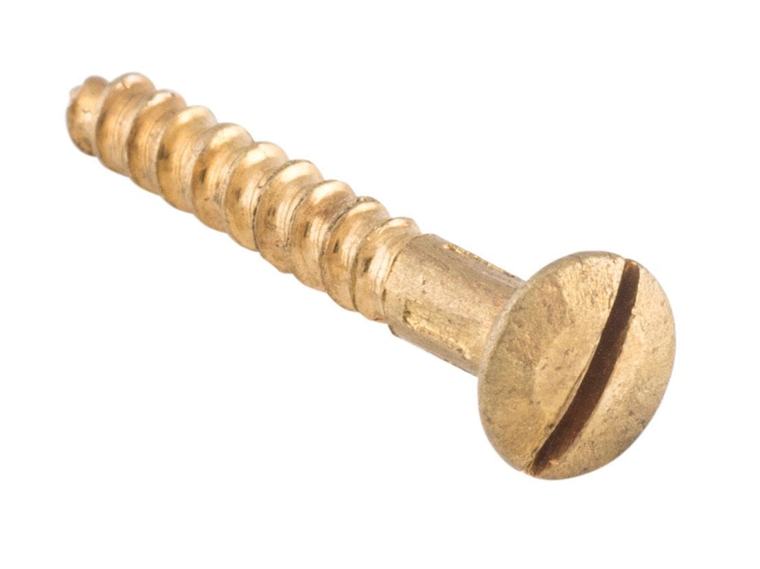 Screw - Domed Head Polished Brass 5g x 19mm (50 pack)