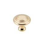 Cupboard Knob Domed Unlacquered Polished Brass 25mm