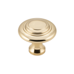 Cupboard Knob Domed Unlacquered Polished Brass 32mm