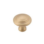 Cupboard Knob Domed Unlacquered Satin Brass 25mm