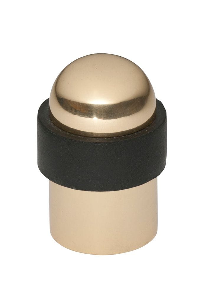 Door Stop - Domed Polished Brass