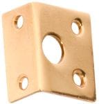 Right Angle Keeper - 7.5mm Bolt Polished Brass