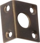 Right Angle Keeper - 9mm Bolt Antique Brass